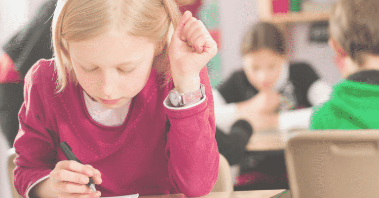 girl at school